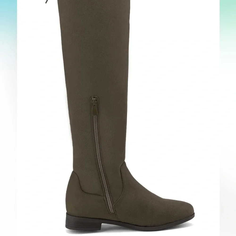 Suede over the knee boots